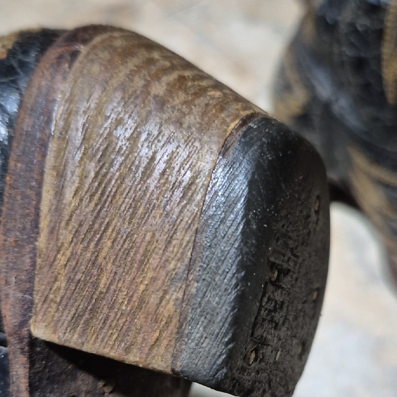 Corral Vintage Wings  Crosses Cowgirl Boots Black Gold Silver Woman's Size 7.5 W - Picture 8 of 16